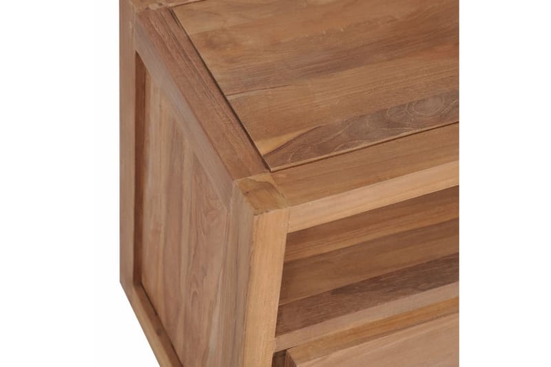 Tv-Skab I Teak m Naturlig Finish 120 X 30 X 40 Cm - Brun - Møbler - TV borde & mediemøbler - TV-borde