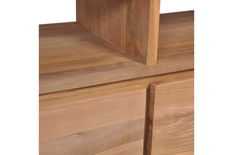 Tv-Skab I Teak m Naturlig Finish 120 X 30 X 40 Cm - Brun - Møbler - TV borde & mediemøbler - TV-borde