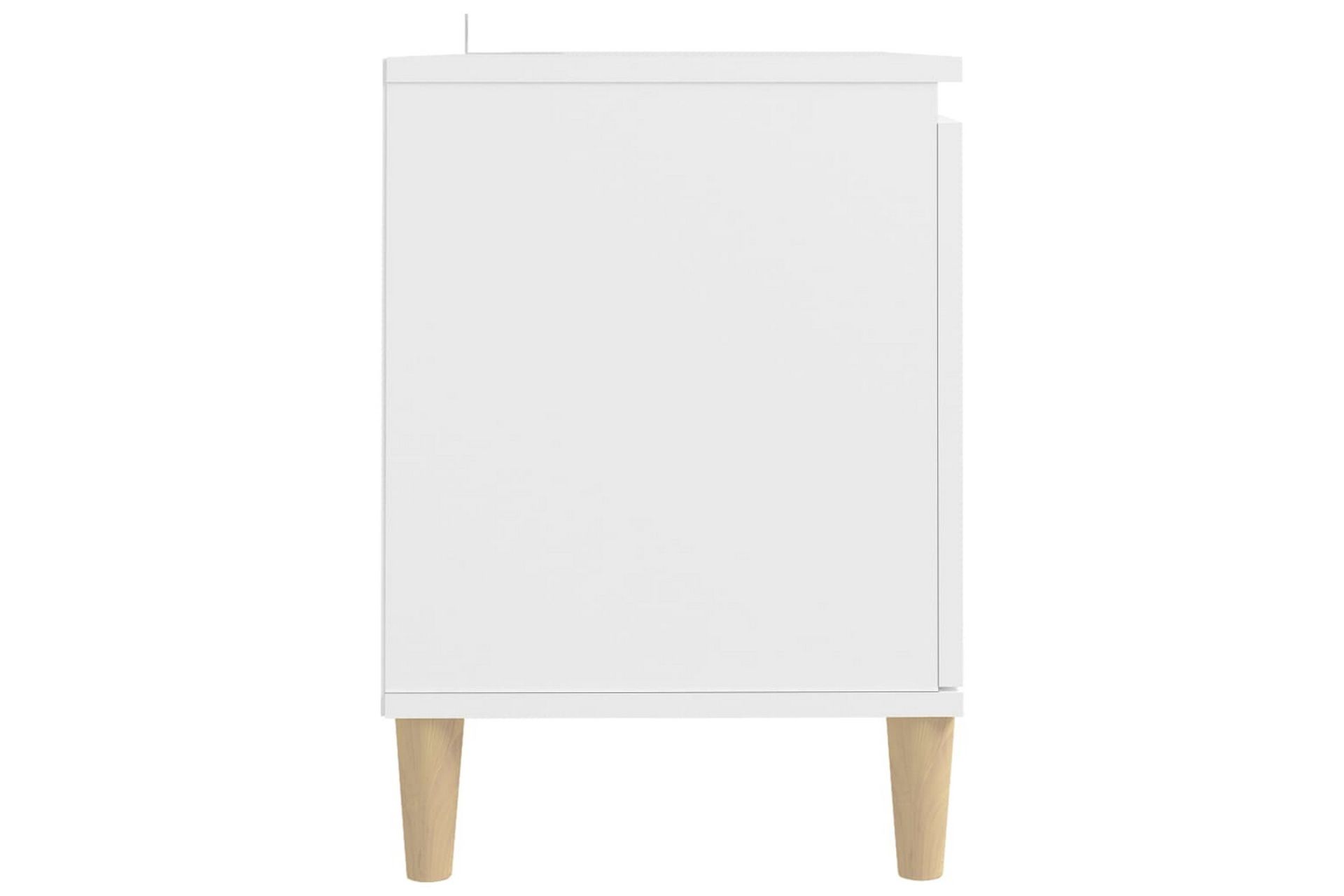 tv-skab m. massive træben 103,5x35x50 cm hvid - Hvid - Møbler - TV borde & mediemøbler - TV-borde