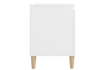 tv-skab m. massive træben 103,5x35x50 cm hvid - Hvid - Møbler - TV borde & mediemøbler - TV-borde