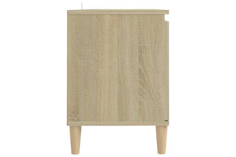 tv-skab m. massive træben 103,5x35x50 cm sonoma-eg - Brun - Møbler - TV borde & mediemøbler - TV-borde