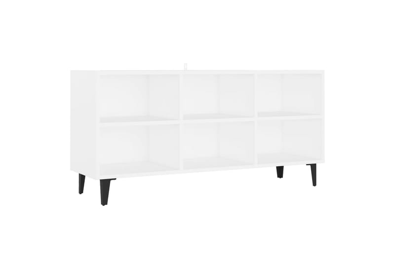 tv-skab m. metalben 103,5x30x50 cm hvid - Hvid - Møbler - TV borde & mediemøbler - TV-borde