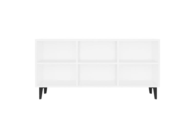 tv-skab m. metalben 103,5x30x50 cm hvid - Hvid - Møbler - TV borde & mediemøbler - TV-borde