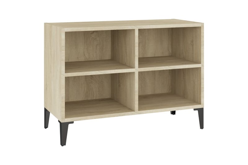 tv-skab m. metalben 69,5x30x50 cm sonoma-eg - Brun - Møbler - TV borde & mediemøbler - TV-borde