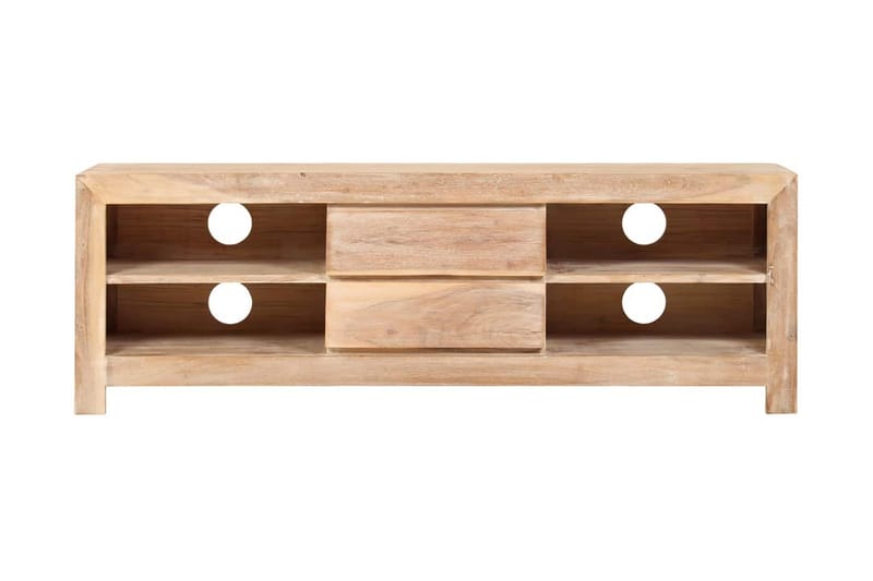 Tv-Skab Massivt Akacietræ 120 X 30 X 40 Cm Lysebrun - Brun - Møbler - TV borde & mediemøbler - TV-borde