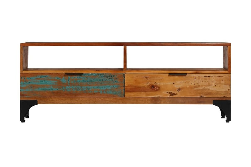 Tv-Skab Massivt Genanvendt Træ 118 X 35 X 45 Cm - Flerfarvet - Møbler - TV borde & mediemøbler - TV-borde