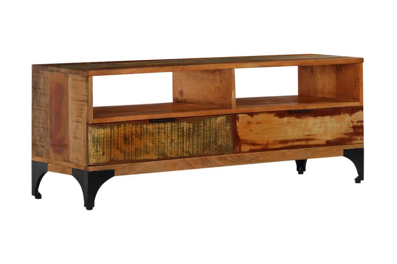 Tv-Skab Massivt Genanvendt Træ 118 X 35 X 45 Cm - Flerfarvet - Møbler - TV borde & mediemøbler - TV-borde