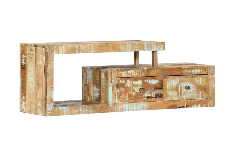 Tv-Skab Massivt Genanvendt Træ 120 X 30 X 40 Cm - Brun - Møbler - TV borde & mediemøbler - TV-borde