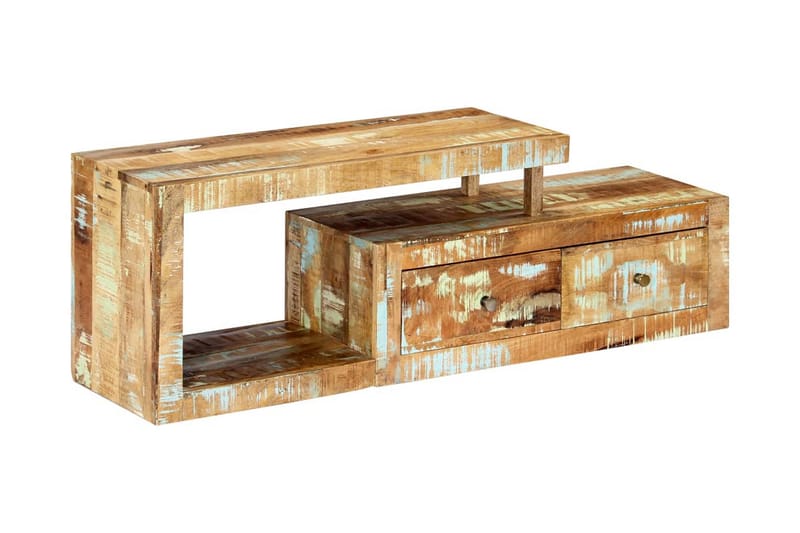 Tv-Skab Massivt Genanvendt Træ 120 X 30 X 40 Cm - Brun - Møbler - TV borde & mediemøbler - TV-borde