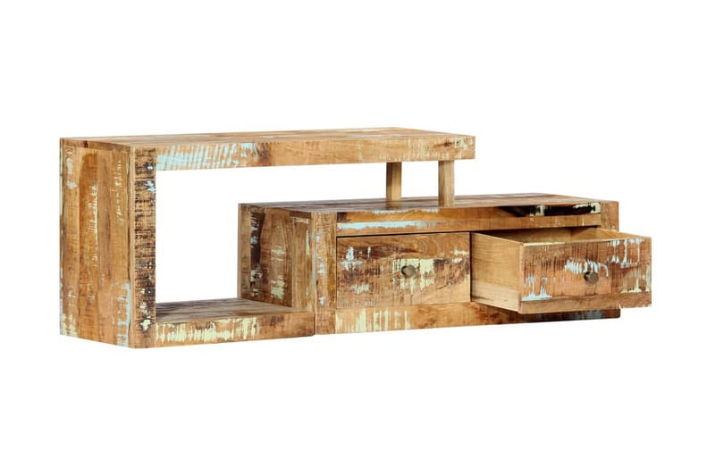 Tv-Skab Massivt Genanvendt Træ 120 X 30 X 40 Cm - Brun - Møbler - TV borde & mediemøbler - TV-borde