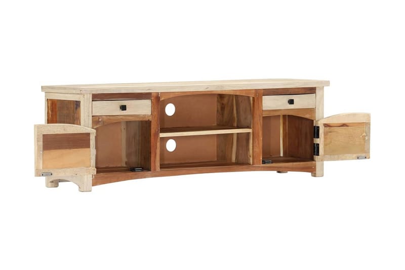Tv-Skab Massivt Genanvendt Træ 120 X 30 X 40 Cm - Flerfarvet - Møbler - TV borde & mediemøbler - TV-borde
