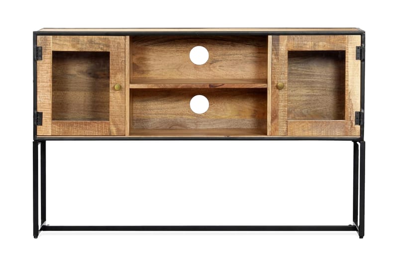 Tv-Skab Massivt Genanvendt Træ 120 X 30 X 75 Cm - Brun - Møbler - TV borde & mediemøbler - TV-borde