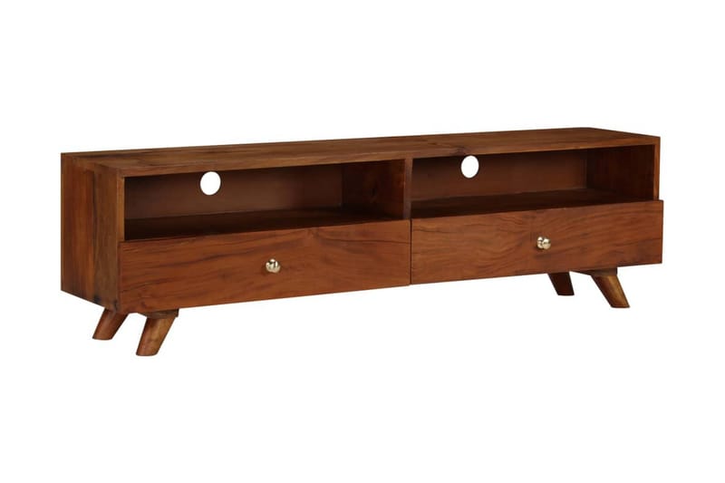 Tv-Skab Massivt Genanvendt Træ 140 X 30 X 40 Cm - Brun - Møbler - TV borde & mediemøbler - TV-borde