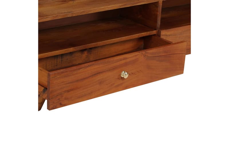 Tv-Skab Massivt Genanvendt Træ 140 X 30 X 40 Cm - Brun - Møbler - TV borde & mediemøbler - TV-borde