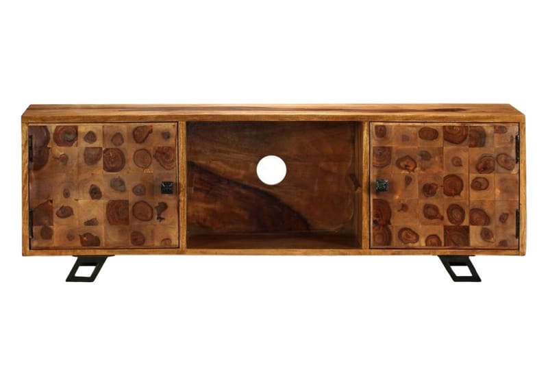 Tv-Skab Massivt Sheeshamtræ 120 X 30 X 40 Cm - Brun - Møbler - TV borde & mediemøbler - TV-borde