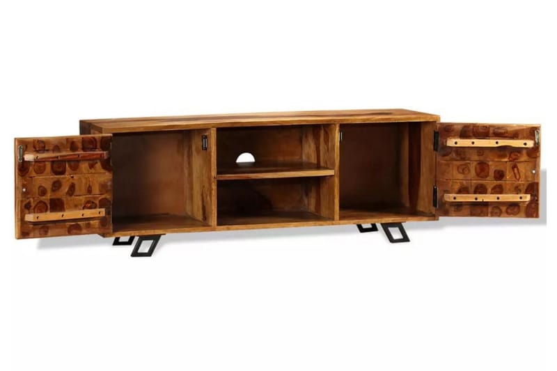 Tv-Skab Massivt Sheeshamtræ 120 X 30 X 40 Cm - Brun - Møbler - TV borde & mediemøbler - TV-borde