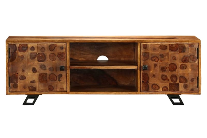 Tv-Skab Massivt Sheeshamtræ 120 X 30 X 40 Cm - Brun - Møbler - TV borde & mediemøbler - TV-borde