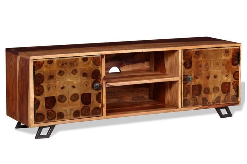 Tv-Skab Massivt Sheeshamtræ 120 X 30 X 40 Cm - Brun - Møbler - TV borde & mediemøbler - TV-borde
