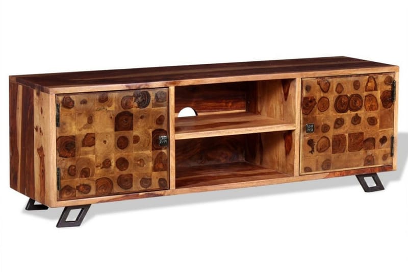 Tv-Skab Massivt Sheeshamtræ 120 X 30 X 40 Cm - Brun - Møbler - TV borde & mediemøbler - TV-borde