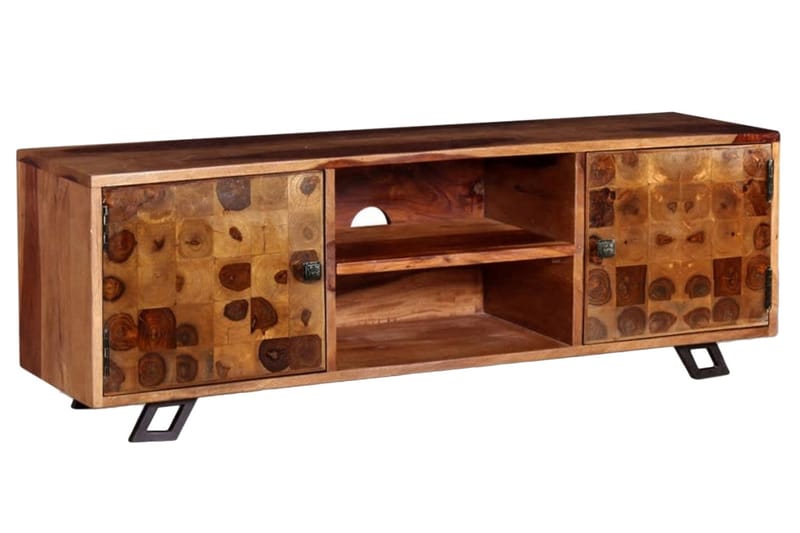 Tv-Skab Massivt Sheeshamtræ 120 X 30 X 40 Cm - Brun - Møbler - TV borde & mediemøbler - TV-borde