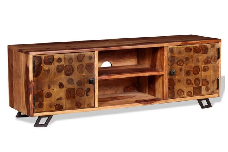 Tv-Skab Massivt Sheeshamtræ 120 X 30 X 40 Cm - Brun - Møbler - TV borde & mediemøbler - TV-borde