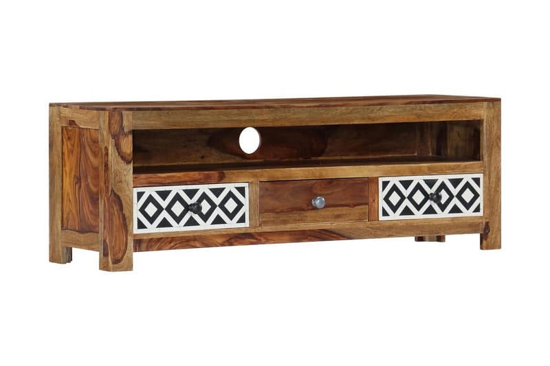 Tv-Skab Massivt Sheeshamtræ 120 X 30 X 40 Cm - Brun - Møbler - TV borde & mediemøbler - TV-borde