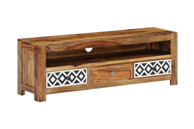 Tv-Skab Massivt Sheeshamtræ 120 X 30 X 40 Cm - Brun - Møbler - TV borde & mediemøbler - TV-borde