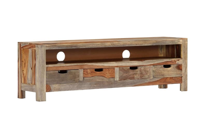 Tv-Skab Massivt Sheeshamtræ 130 X 30 X 40 Cm - Brun - Møbler - TV borde & mediemøbler - TV-borde