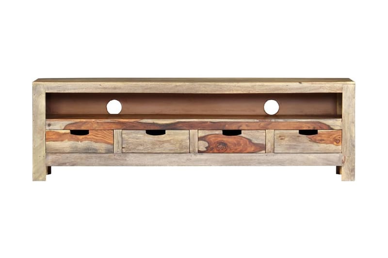 Tv-Skab Massivt Sheeshamtræ 130 X 30 X 40 Cm - Brun - Møbler - TV borde & mediemøbler - TV-borde