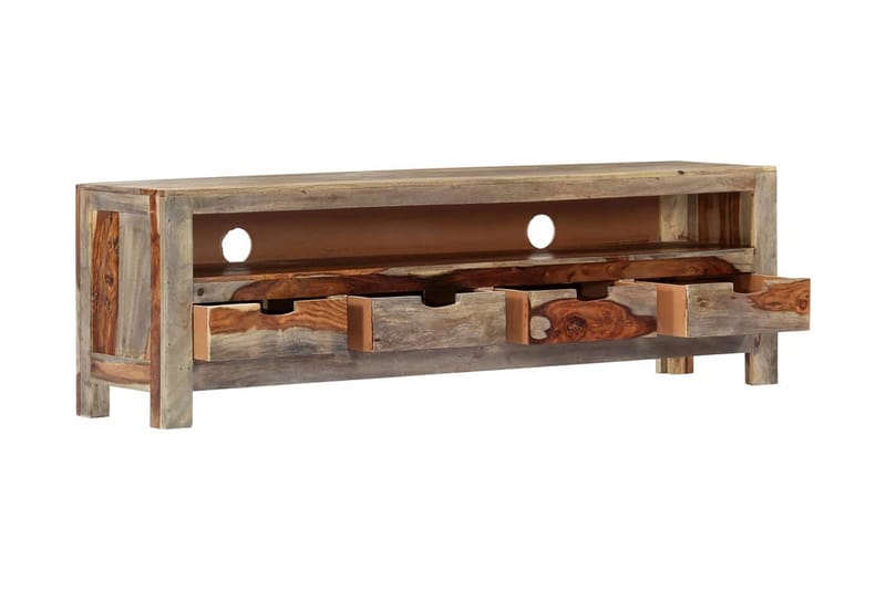 Tv-Skab Massivt Sheeshamtræ 130 X 30 X 40 Cm - Brun - Møbler - TV borde & mediemøbler - TV-borde