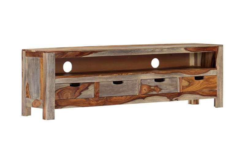 Tv-Skab Massivt Sheeshamtræ 130 X 30 X 40 Cm - Brun - Møbler - TV borde & mediemøbler - TV-borde