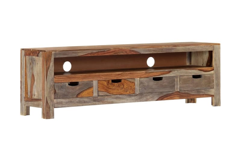 Tv-Skab Massivt Sheeshamtræ 130 X 30 X 40 Cm - Brun - Møbler - TV borde & mediemøbler - TV-borde