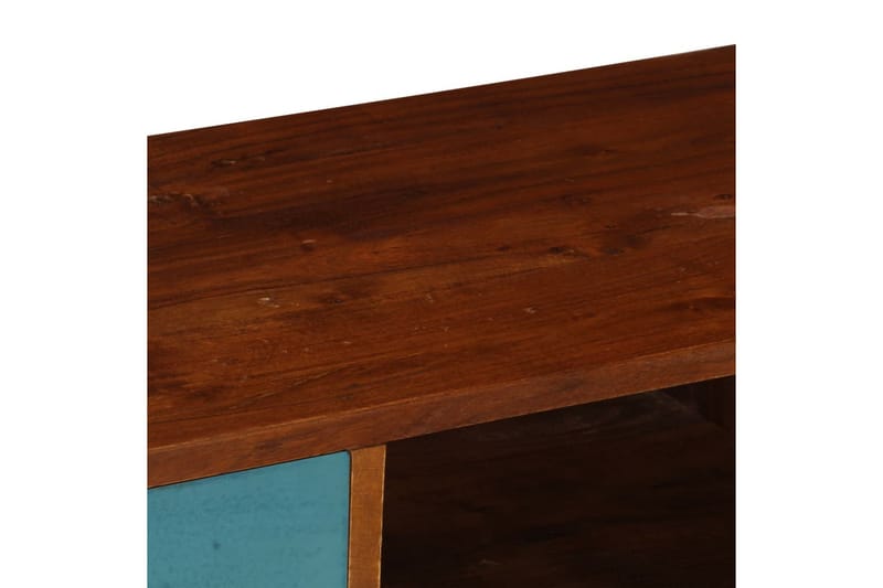 Tv-Skab Med 3 Skuffer Massivt Akacietræ 110 X 35 X 50 Cm - Flerfarvet - Møbler - TV borde & mediemøbler - TV-borde