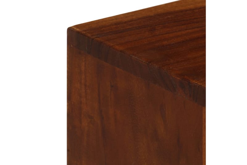 Tv-Skab Med 3 Skuffer Massivt Akacietræ 110 X 35 X 50 Cm - Flerfarvet - Møbler - TV borde & mediemøbler - TV-borde