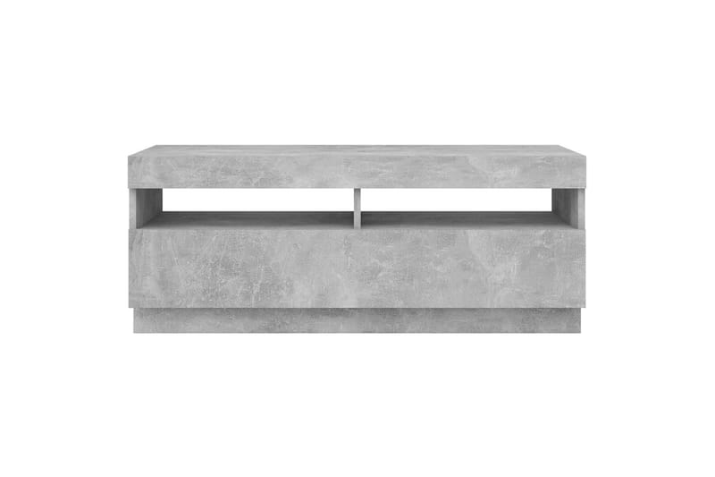 tv-skab med LED-lys 100x35x40 cm betongrå - Grå - Møbler - TV borde & mediemøbler - TV-borde