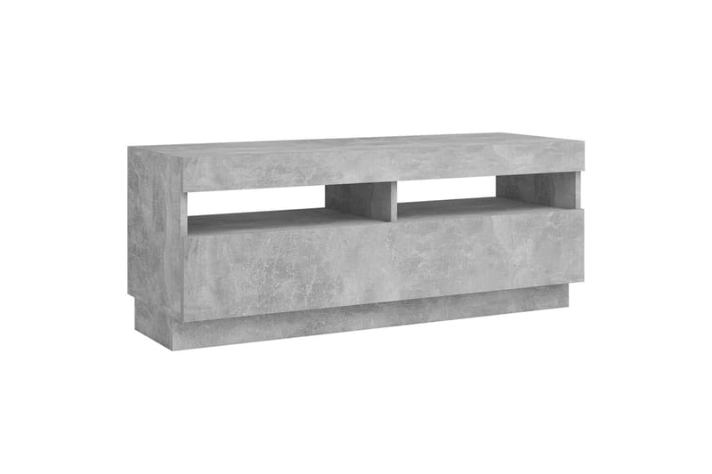 tv-skab med LED-lys 100x35x40 cm betongrå - Grå - Møbler - TV borde & mediemøbler - TV-borde