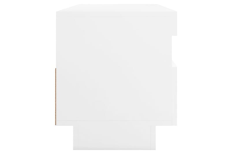 tv-skab med LED-lys 100x35x40 cm hvid - Hvid - Møbler - TV borde & mediemøbler - TV-borde