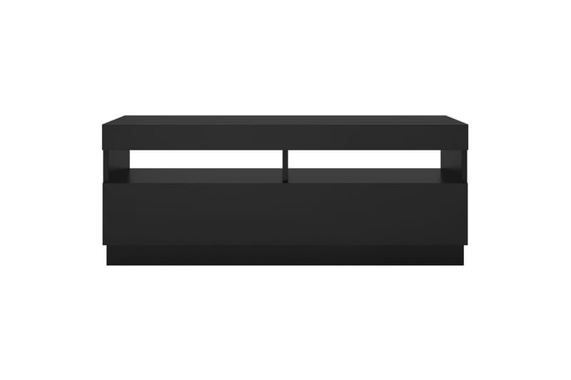 tv-skab med LED-lys 100x35x40 cm sort - Sort - Møbler - TV borde & mediemøbler - TV-borde