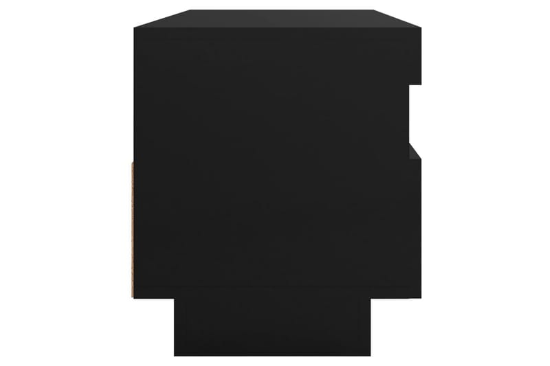 tv-skab med LED-lys 100x35x40 cm sort - Sort - Møbler - TV borde & mediemøbler - TV-borde