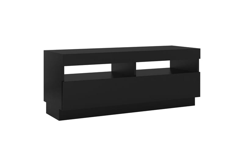 tv-skab med LED-lys 100x35x40 cm sort - Sort - Møbler - TV borde & mediemøbler - TV-borde