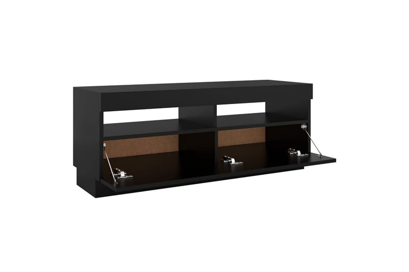 tv-skab med LED-lys 100x35x40 cm sort - Sort - Møbler - TV borde & mediemøbler - TV-borde