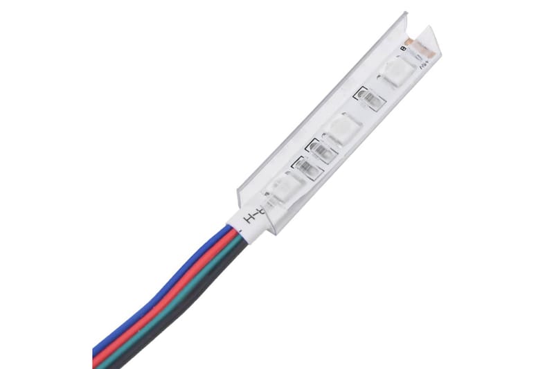 tv-skab med LED-lys 120x30x35,5 cm hvid højglans - Hvid - Møbler - TV borde & mediemøbler - TV-borde