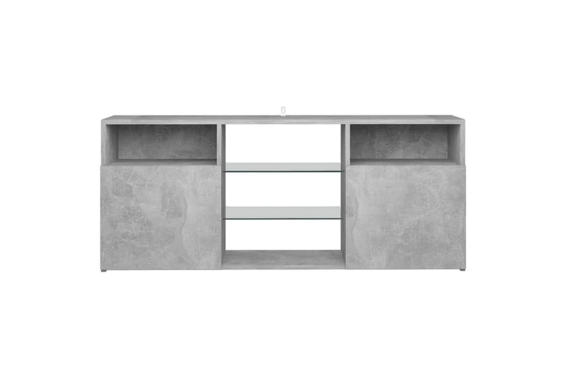 tv-skab med LED-lys 120x30x50 cm betongrå - Grå - Møbler - TV borde & mediemøbler - TV-borde