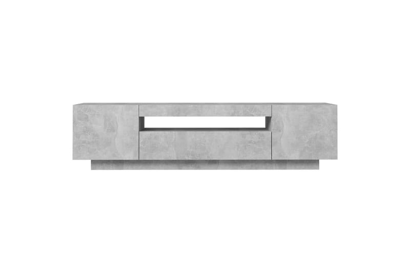 tv-skab med LED-lys 160x35x40 cm betongrå - Grå - Møbler - TV borde & mediemøbler - TV-borde