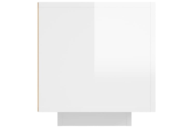 tv-skab med LED-lys 160x35x40 cm hvid højglans - Hvid - Møbler - TV borde & mediemøbler - TV-borde