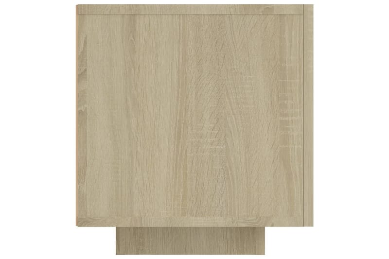 tv-skab med LED-lys 160x35x40 cm sonoma-eg - Brun - Møbler - TV borde & mediemøbler - TV-borde