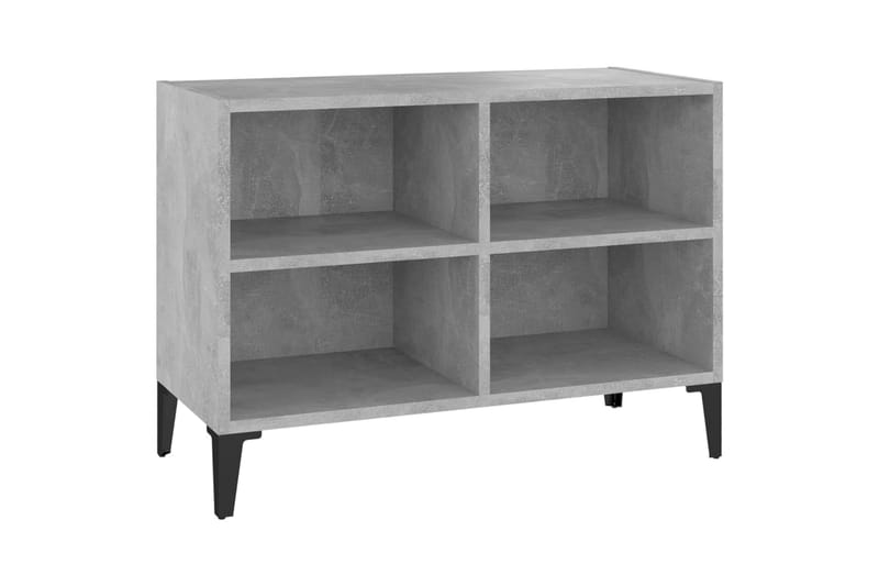 tv-skab med metalben 69,5x30x50 cm betongrå - Grå - Møbler - TV borde & mediemøbler - TV-borde