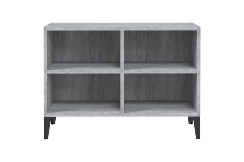 tv-skab med metalben 69,5x30x50 cm grå sonoma-eg - Grå - Møbler - TV borde & mediemøbler - TV-borde