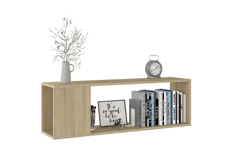 tv-skabe 100 x 24 x 32 cm spånplade sonoma-egetræsfarve - Brun - Møbler - TV borde & mediemøbler - TV-borde