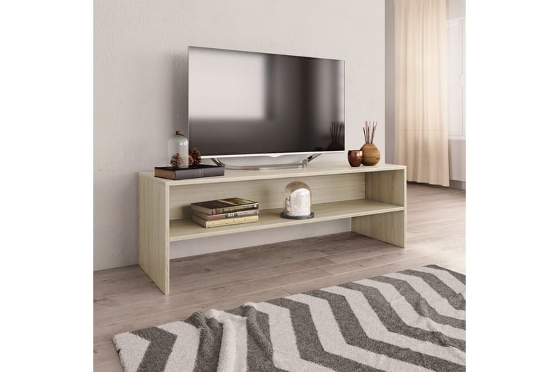 Tv-Skabe 120 X 40 X 40 Cm Spånplade Sonoma-Egetræsfarve - Brun - Møbler - TV borde & mediemøbler - TV-borde